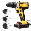Moteur de brosse de perceuse électrique sans fil 21V 2 vitesses de réglage 18 vitesses de couple perceuse de trous réglables