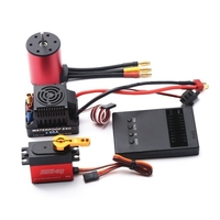 Moteur sans balais 3100KV 3650 avec carte de programmation Servo numérique 60A ESC 2-4S Lipo 25KG pour voiture 1/8 1/10 RC