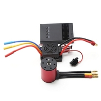 Moteur sans balais 3100KV 3650 moteur étanche avec carte de programmation ESC sans balais 60A 5.8V 3A BEC pour voiture 1/8 1/10 RC