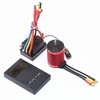 Moteur sans balais F540 Moteur sur chenilles RC 3000KV 4 pôles et contrôleur de vitesse électrique ESC sans balais 60A Prise en T et carte de programmation pour voiture 1/10 RC