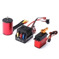Moteur sans brosse 2300KV moteur étanche 3650 avec 60A ESC sans brosse 2-4S Lipo 25KG Servo numérique pour voiture 1/8 1/10 RC