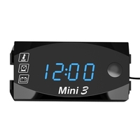 Moto DC 6V-30V 3 en 1 horloge numérique + thermomètre + voltmètre de tension