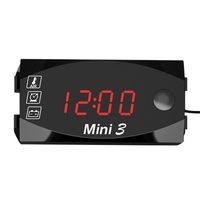 Moto DC 6V-30V 3 en 1 horloge numérique + thermomètre + voltmètre de tension
