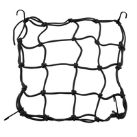 Motorc Cargo Net Élastique Bagages Casques Filet Élastique avec Petite Maille 6 Crochets En Métal pour Moto Vélo