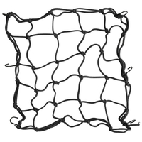 Motorc Cargo Net Élastique Bagages Casques Filet Élastique avec Petite Maille 6 Crochets En Métal pour Moto Vélo