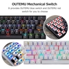 MOTOSPEED CK62 BT3.0 filaire rvb clavier mécanique pour tablette ordinateur portable Smartphone noir et rouge arbre
