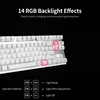 MOTOSPEED CK82 clavier mécanique 87 touches clavier de jeu rvb avec interrupteur bleu OUTMU touches multimédia n-key rollover blanc
