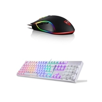 Motospeed CK96 104 Clé USB Clavier Mécanique Rétro-Éclairage + V30 Filaire Optique USB Gaming Mouse