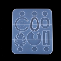 Moule J-ewelry P-endant en silicone de colle de cristal