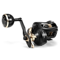 Moulinet Baitcasting en fibre de carbone 9 + 1BB moulinet de pêche haute vitesse 6.3: 1 système de freinage magnétique à rapport de vitesse moulinet Baitcaster pour main droite