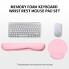 Mousse mémoire clavier repose-poignet tapis de souris ensemble clavier tapis de souris avec tissu Lycra base en caoutchouc antidérapante vert