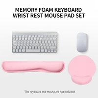 Mousse mémoire clavier repose-poignet tapis de souris ensemble clavier tapis de souris avec tissu Lycra base en caoutchouc antidérapante vert