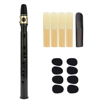 Mouth Bouche droite） Pocket Sax Mini Saxophone portable Petit saxophone avec sac de transport Instrument à vent en bois