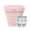 Moyu Machine à laver XPB08-F2 2 en 1 Mini laveuse pliable portable pour laver et essorer la sécheuse pour le voyage à la maison à un bouton 110-240V