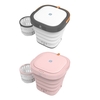 Moyu Mini machine à laver portable avec désinfectant à la lumière UV Laveuse Turbo pliant la cuve à linge de voyage légère pour les dortoirs de camping Appartements College Business Trip Vêtements XPB08-F2S
