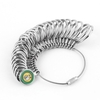 Métal Anneau Sizer Ensemble Doigt Anneau De Mesure avec Anneaux Mandrin Sizer Doigt Dimensionnement Bâton De Mesure Anneau Bijoux Outils Ensemble