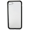 Métal-bordé de téléphone portable boîtier en verre trempé protection d