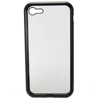 Métal-bordé de téléphone portable boîtier en verre trempé protection d