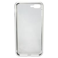 Métal-bordé Mobile Téléphone Case En Verre Trempé Protection D