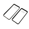 Métal-cerclée de téléphone portable cas verre trempé protection d