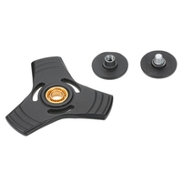 Métal en alliage de zinc Mini Tri Fidget main Finger Spinner Spin Widget Mise au point Toy EDC Pocket Desktoy Triangle cadeau pour les adultes TDAH enfants soulager l