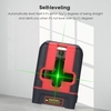 Mètre de niveau laser UNI-T 2 lignes auto-nivelant 2 faisceaux verts outil de niveau Laser horizontal/vertical/ligne croisée avec support magnétique