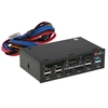 Multi-Function USB 3.0 Hub eSATA SATA Port Lecteur de carte interne PC Dashboard Media Front Panel Audio pour SD MS CF TF M2 MMC Cartes mémoire compatible 5.25 "Bay