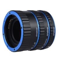 Multicolore Métal TTL autofocus AF Macro Extension Tube Ring Canon EOS EF EF-S 60D 7D 5D II 550D Blue