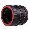 Multicolore Métal TTL autofocus AF Macro Extension Tube Ring Canon EOS EF EF-S 60D 7D 5D II 550D Rouge