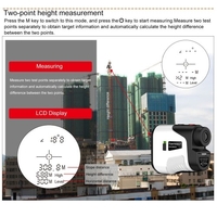 Multifonction Laser télémètre mètre extérieur Golfs télescopes numérique monoculaire télémètre Angle vitesse hauteur outil de mesure avec écran LCD
