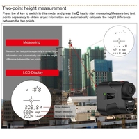 Multifonction Laser télémètre mètre extérieur Golfs télescopes numérique monoculaire télémètre Angle vitesse hauteur outil de mesure avec écran LCD