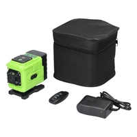 Multifonctionnel 12 lignes lumière verte Laser niveau 3° auto-nivellement Machine Rechargeable Lithium batterie nivellement outil omnidirectionnel sol mur autocollant