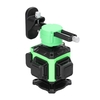 Multifonctionnel 12 lignes lumière verte niveau laser 3 ° machine à nivellement automatique batterie au lithium rechargeable outil de nivellement autocollant mural omnidirectionnel au sol avec ligne oblique horizontale verticale
