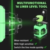 Multifonctionnel 16 lignes Laser Niveau 3° Auto-nivelable Outil de mise à niveau de la batterie au lithium rechargeable Auto-ticker de mur de sol omnidirectionnel Outils d