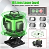 Multifonctionnel 16 lignes Laser Niveau 3° Auto-nivelable Outil de nivellement de batterie au lithium rechargeable Auto-tanche-mouche Auto-tanche d
