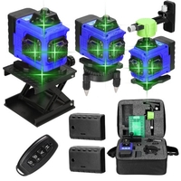 Multifonctionnel 16 lignes Laser niveau 3° auto-nivellement fonction nivellement outil omnidirectionnel sol mur autocollant amélioration de la maison outils ensemble