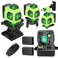 Multifonctionnel 16 lignes Laser niveau 3° auto-nivellement fonction nivellement outil omnidirectionnel sol mur autocollant amélioration de la maison outils ensemble