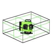 Multifonctionnel 16 lignes niveau laser 3 ° fonction de nivellement automatique outil de nivellement sol omnidirectionnel autocollant mural ensemble d