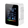Multifonctionnel 5in1 CO2 Compteur Numérique Température Humidité Testeur Dioxyde De Carbone TVOC HCHO Détecteur Moniteur de Qualité de l