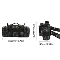Multifonctionnel Camouflage Tactic Taille Sac À Bandoulière Sac À Bandoulière Sac À Bandoulière Range Range Sac Sports De Plein Air Randonnée Cyclisme Pêche