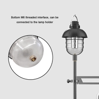 Multifonctionnel extérieur en métal poignée rétro lanterne Rechargeable Portable Camping lumière