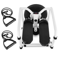 Multifonctionnel Mini Fitness Twist Stepper Affichage Électronique Maison Exericse Workout Chaise Siège avec Bandes de Résistance Formation Abdominale Push Up Équipement de Fitness