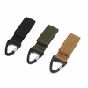 Multifonctionnel Molle sangle ceinture clip escalade mousqueton boucle haute résistance Nylon chaîne suspendue sac à dos clé crochet
