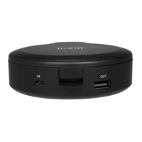 Multifonctionnel Portable Boîte de Protection Sans Fil Écouteur Cas de Charge Casque Boîte De Rangement Miroir De Maquillage 10 W Sans Fil de Charge 1000 mAh Batterie Recharge d