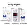 Multifonctionnel réglable tension limite protecteur de courant auto-réinitialisation commutateur double affichage protecteur surtension sous-tension dispositif de protection