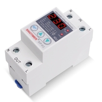 Multifonctionnel réglable tension limite protecteur de courant auto-réinitialisation commutateur double affichage protecteur surtension sous-tension dispositif de protection