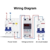 Multifonctionnel réglable tension limite protecteur de courant auto-réinitialisation commutateur double affichage protecteur surtension sous-tension dispositif de protection