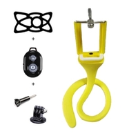 Multifonctionnel Selfie Stick Silicone Télécommande sans fil 360 degrés Support de téléphone flexible