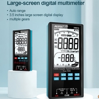 Multimètre automatique portable DM97A Écran LCD 3, 5 pouces avec rétroéclairage lampe de poche 9999 comptes