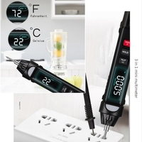 Multimètre intelligent 3 en 1 (multimètre + stylo de test de tension + compteur de séquence de phases) Multimètre Outil utilitaire multifonction de mesure de tension CA/courant continu